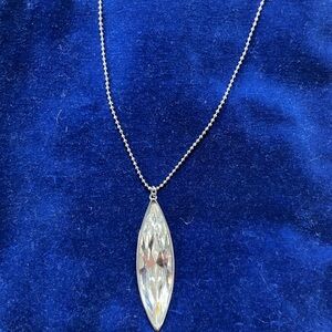 Swarovski Silver Crystal Elegance Necklace
